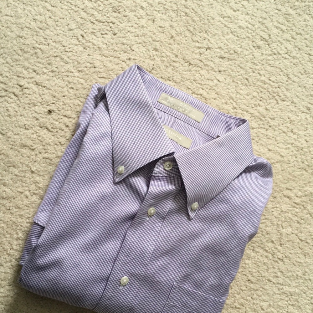 Nordstrom dress shirt purple size 17